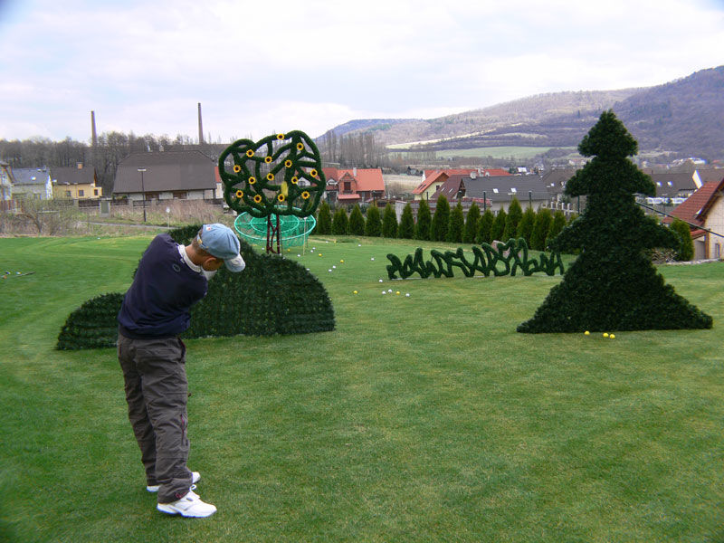 PVC dekorace na golf