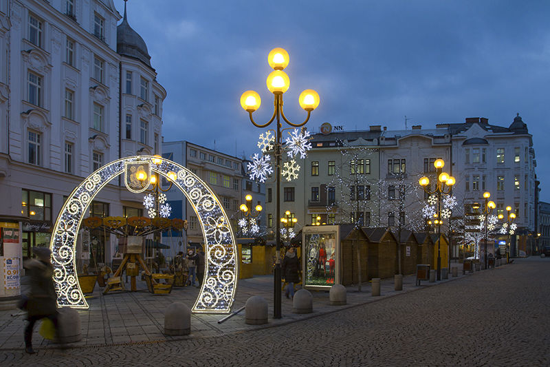 3D Světelná vánoční výzdoba v Ostravě